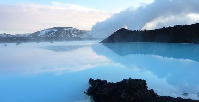 Laguna azul, Islandia